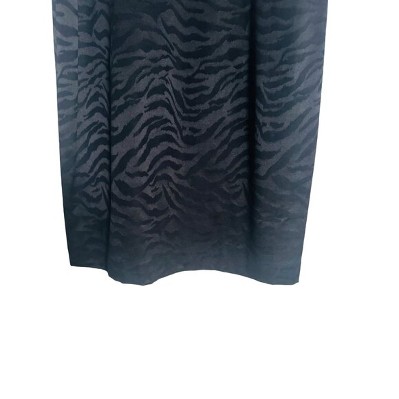 2/$30 Michael Kors 10 Black Zebra Print Sleeveless Dress Polyester Cotton Blend - Picture 8 of 16